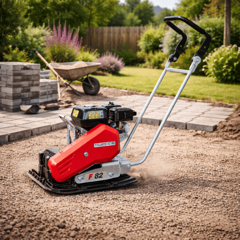 Swepac Pladevibrator – 87,5 kg Benzin